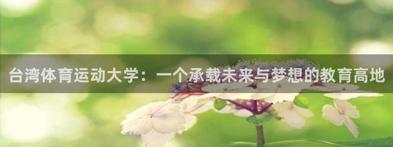 公海赌赌船官方正版app官方：台湾体育运动大学：一个